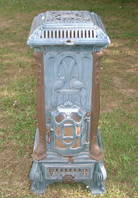 antique french enamel stove